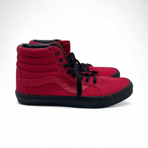 Vans Other - VANS SK8-Hi Reissue Racing Red Red Canvas Shoes Men’s 11 Sneakers